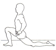 iliopsoas stretch, reduce low back pain